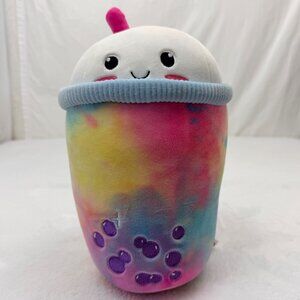 Smoochy Pals 12" Boba Drink Rainbow Color Plush Toy Linzy Toys